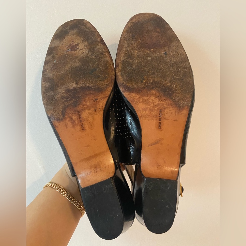 Salvatore Ferragamo - Vintage Black Patent Italian Leather Loafer - Size 9.5 - Picture 11 of 16